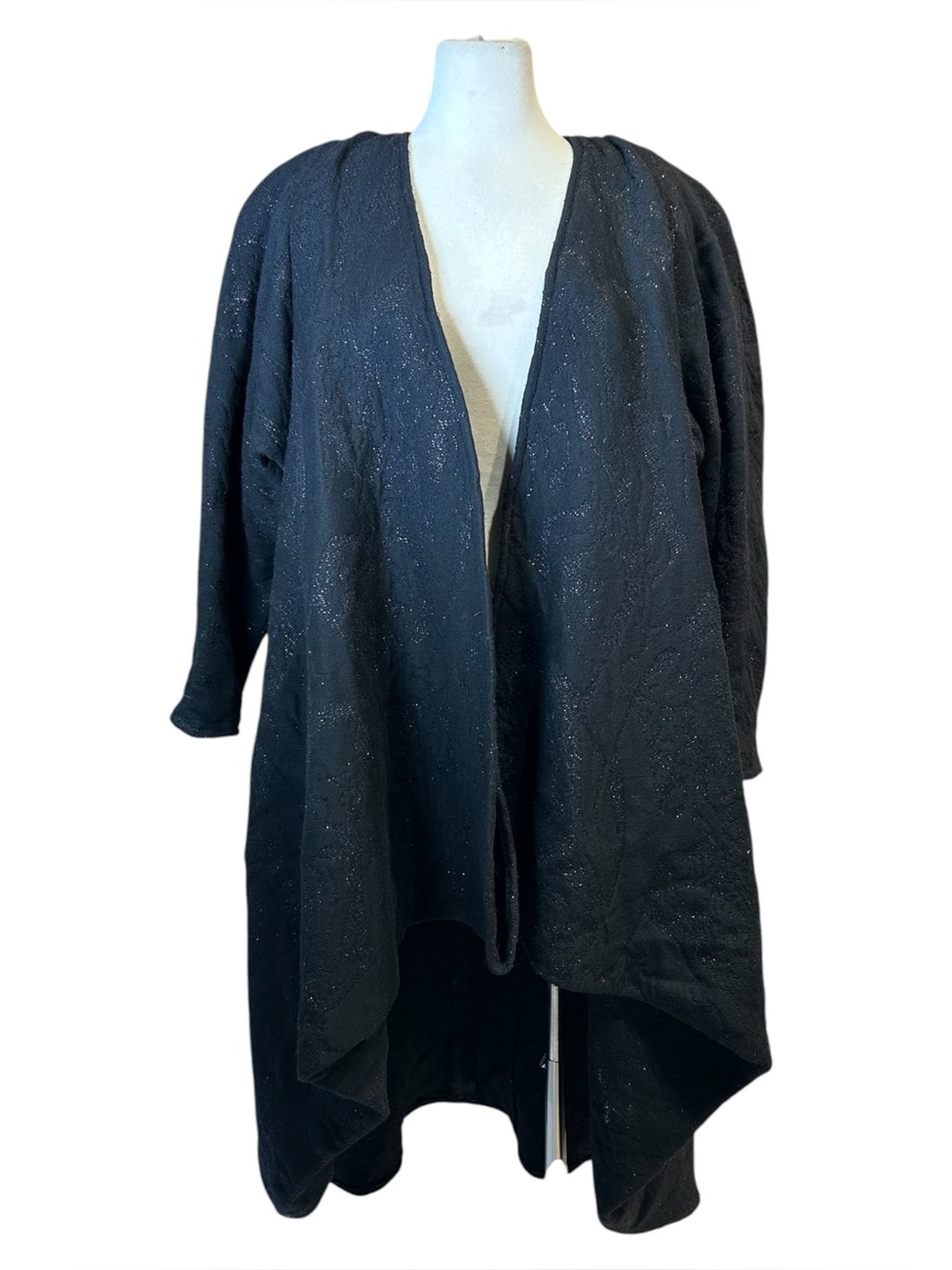 Vtg 80s Fendi 365 Knit Swing Wool Coat